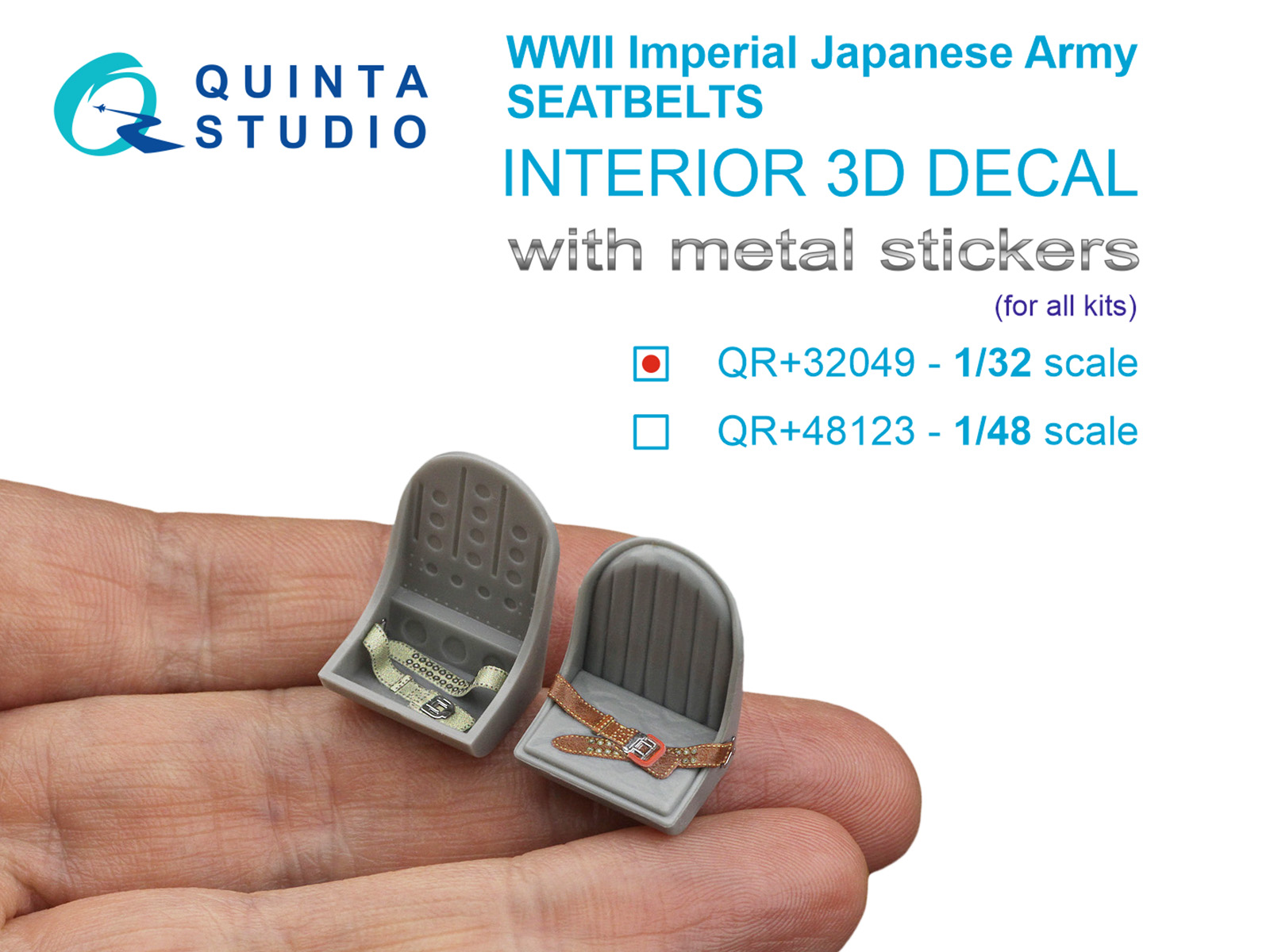 WWII Imperial Japanese Army seat belts (with metal buckles) (All kits)