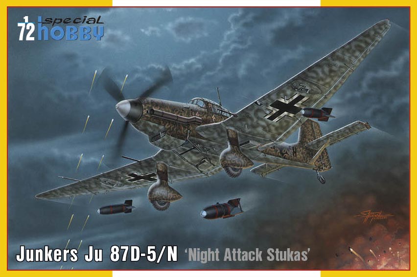 Model kit 1/72 Ju 87D-5/N 'Night Attack Stukas' (4x camo) (Special Hobby)