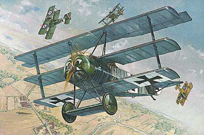 Model kit 1/32 Fokker FI WWI German Triplane Fighter (Roden)