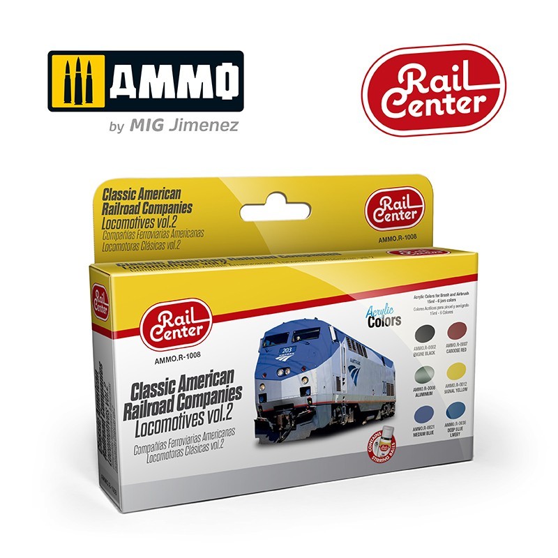 AMMO RAIL CENTER - Classic American Railroad Companies.Locomotives Vol.2