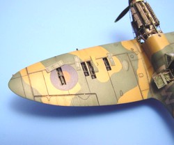 Additions (3D resin printing) 1/72 Supermarine Spitfire Mk.I gun bay (designed to be used with Tamiya kits) 