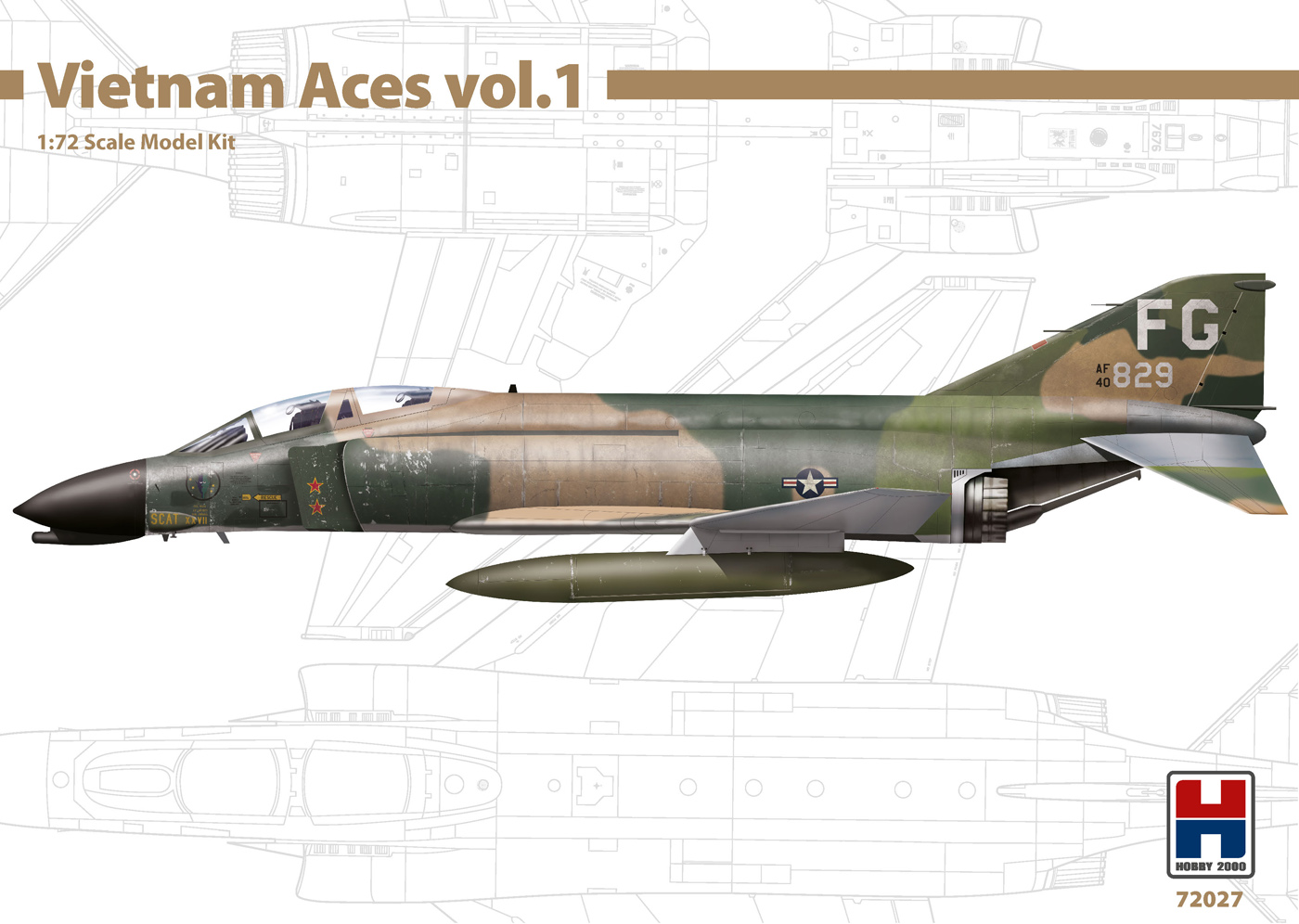 Model kit 1/72      McDonnell F-4C Phantom II - Vietnam Aces 1  (Hobby 2000)