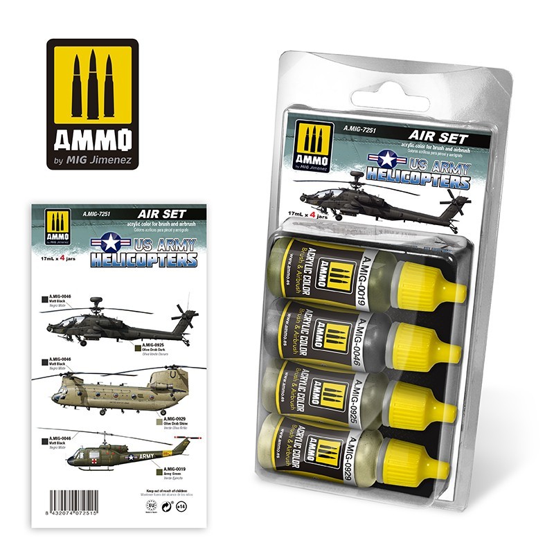 US Army Helicopters (Ammo Mig) (4x17ml) 