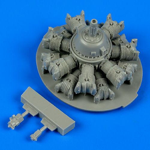 Additions (3D resin printing) 1/48 Curtiss SB2C-1C/SBC-4 Helldiver engine (designed to be used with Accurate Miniatures and Revell kits) 