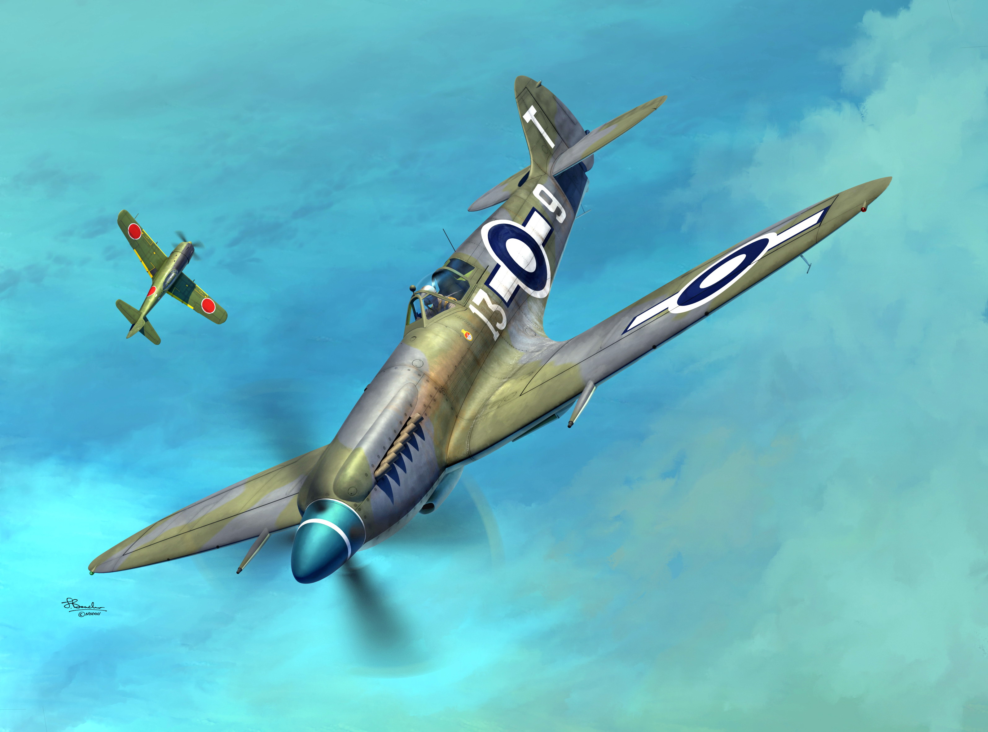 Model kit 1/72 Supermarine Seafire Mk.XV 2 (Sword)
