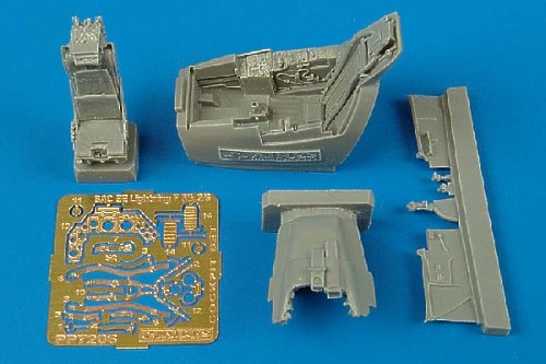 Additions (3D resin printing) 1/72 BAC/EE Lightning F.2/F.6 cockpit set (designed to be used with Trumpeter kits)