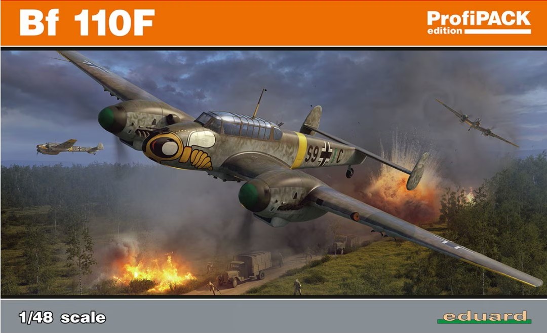 Model kit 1/48 Messerschmitt Bf-110F ProfiPACK edition  (Eduard kits)