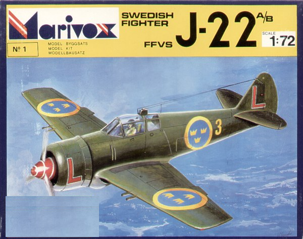 Model kit 1/72 FFVS J-22A/J-22B Swedish Fighter (Marivox)