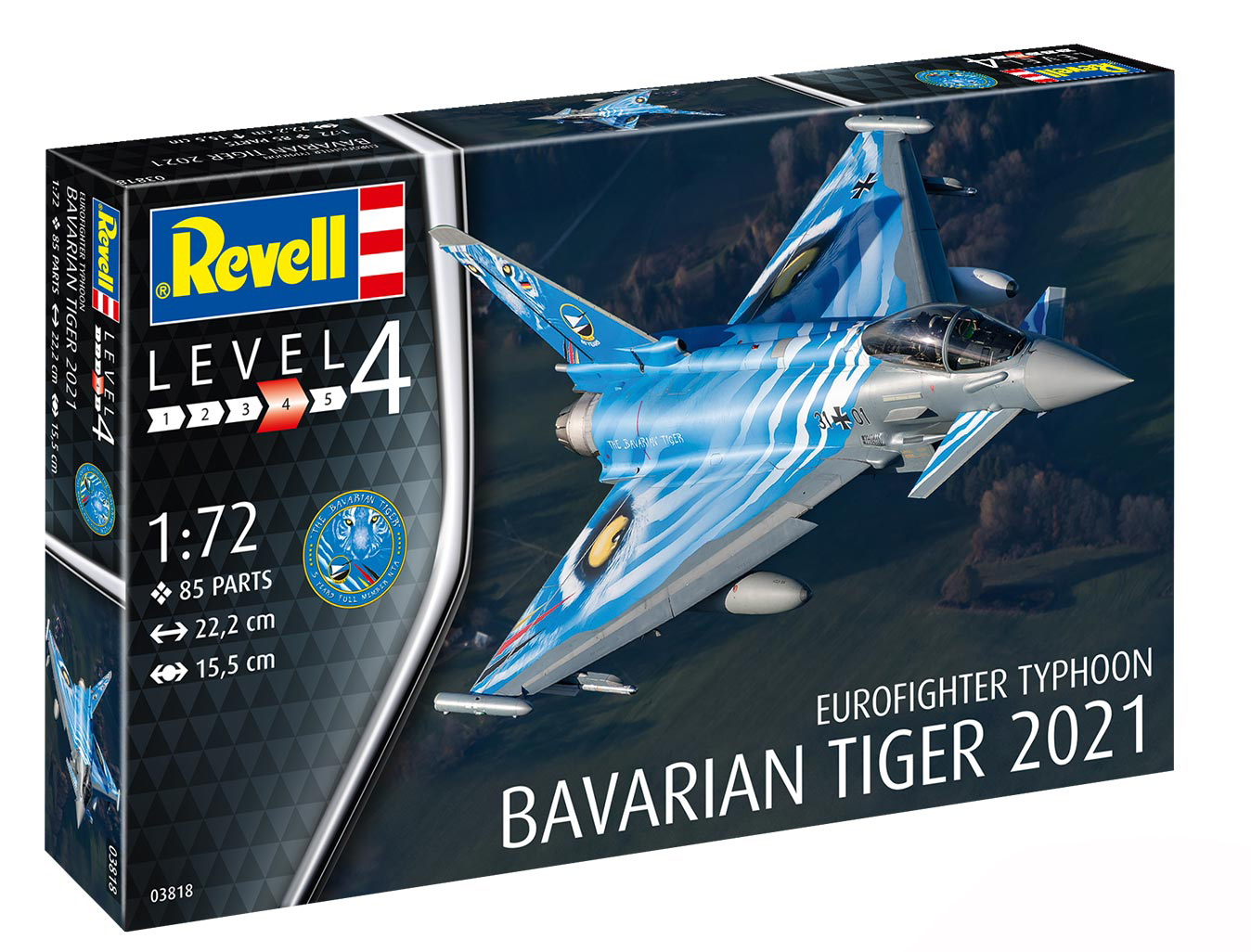 Model kit 1/72 Eurofighter Typhoon Bavarian Tiger 2021 (Revell)