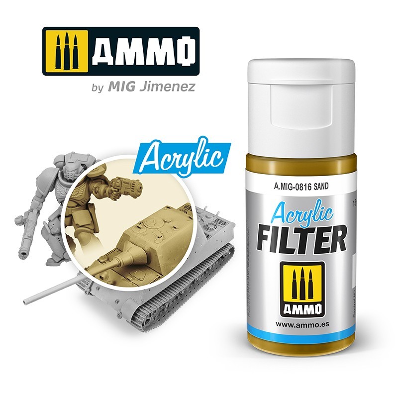 ACRYLIC FILTER Sand (15mL) (Ammo Mig)