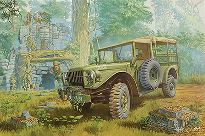 Model kit 1/35 Dodge M37 3/4 Ton 4x4 Cargo Truck (Roden)