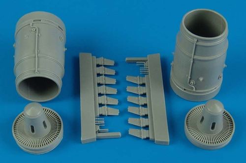 Additions (3D resin printing) 1/32 Sukhoi Su-25K Frogfoot A exhaust nozzle (designed to be used with Trumpeter kits) 