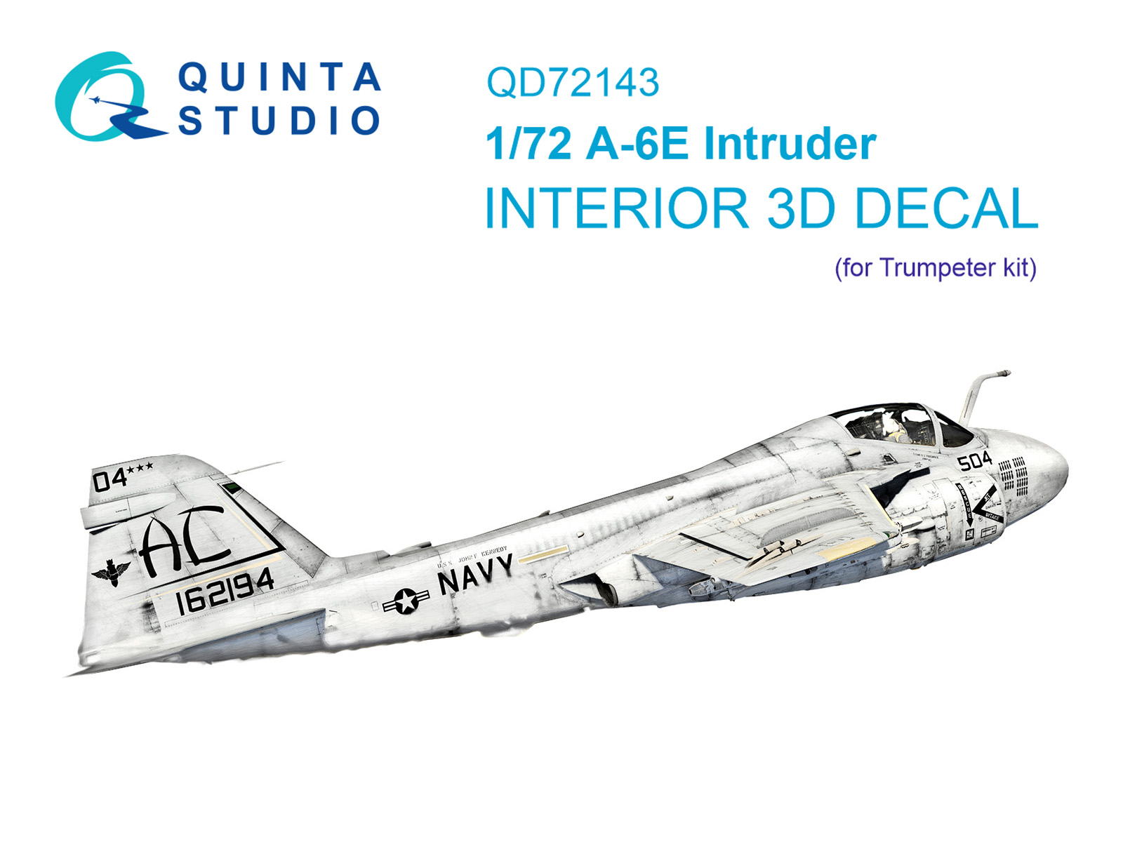 A-6E Intruder 3D-Printed & coloured Interior on decal paper (Trumpeter)