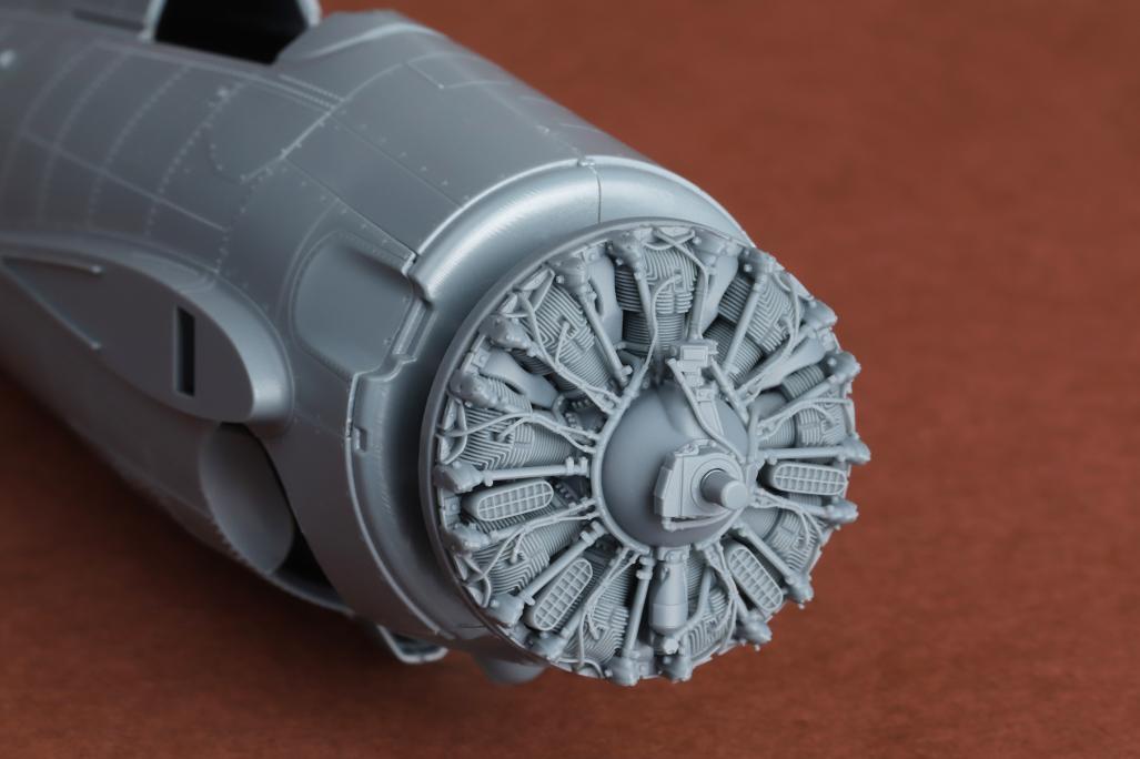 Additions (3D resin printing) 1/48 Grumman FM-2 Wildcat engine set (designed to be used with Eduard kits) 3D printed resin