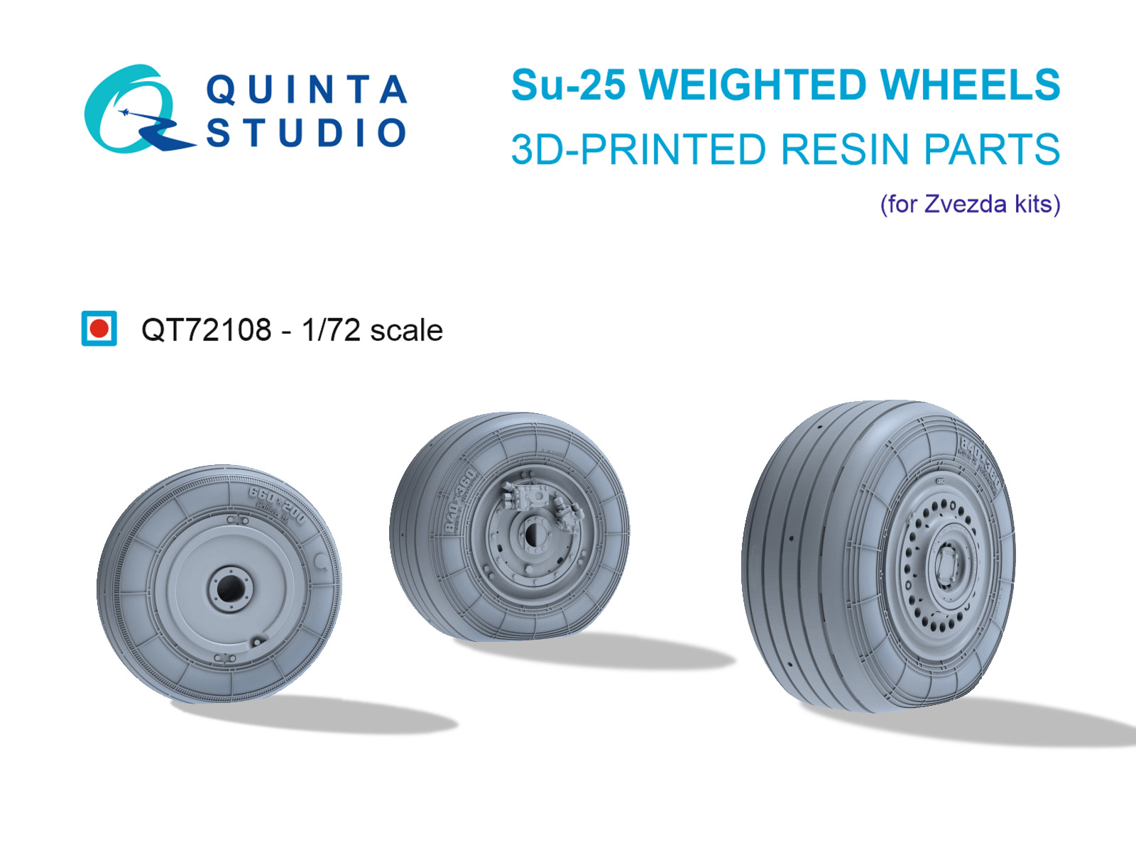 Su-25 Wheighted wheels (Zvezda)