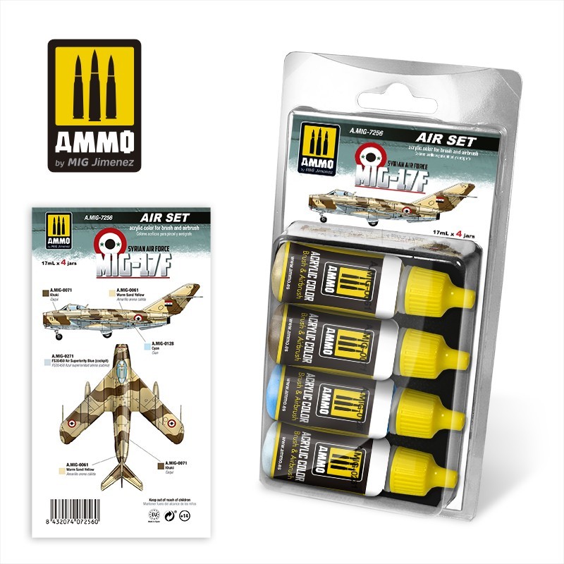 MIG-17F Syrian Air Force Set (Ammo Mig) (4x17ml) 