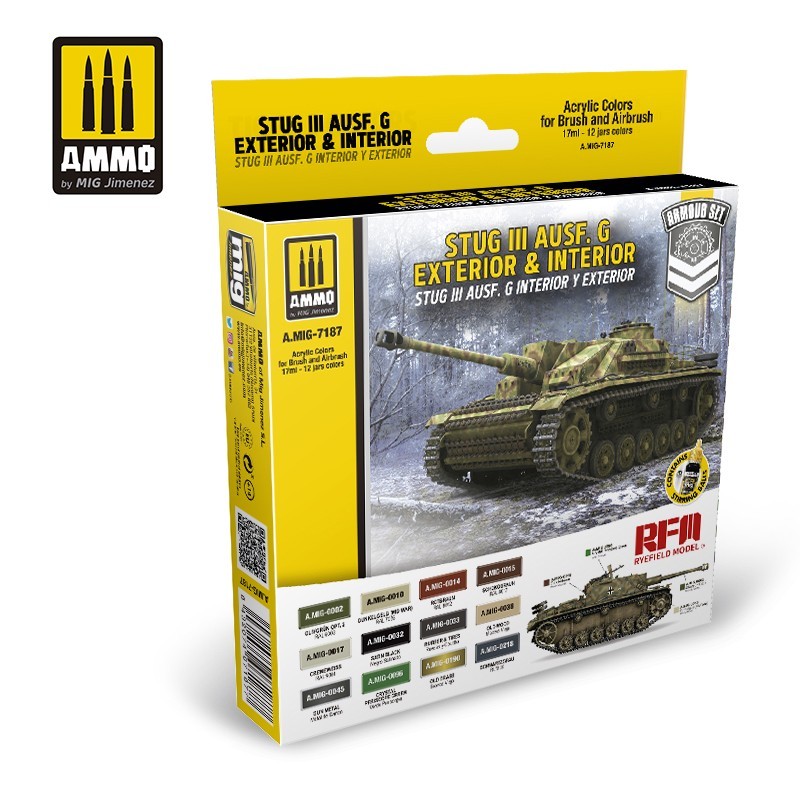 StuG III Ausf. G Exterior & Interior Set (Ammo Mig) (12x17ml) 