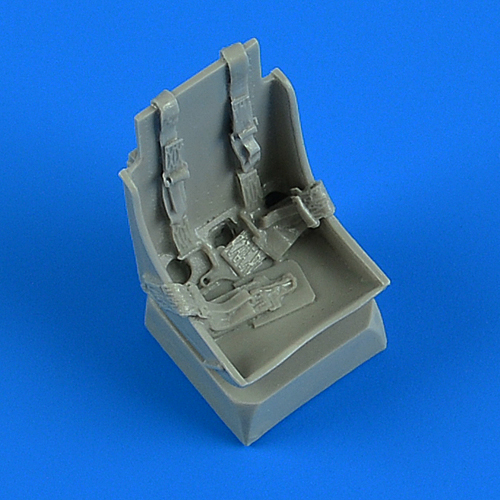 Additions (3D resin printing) 1/32 North-American P-51B Mustang seat with safety belts (designed to be used with Trumpeter kits)