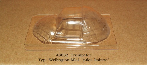Vacu Canopy 1/48 Wellington Mk.I cockpit (TRUMP) (Rob Taurus)