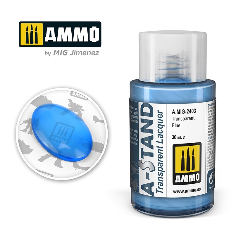 A-STAND Transparent Blue (Ammo Mig) (30ml) 