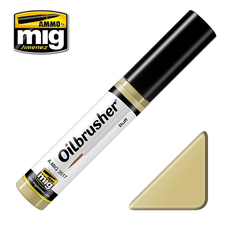 OILBRUSHER Buff (10mL) (Ammo Mig)