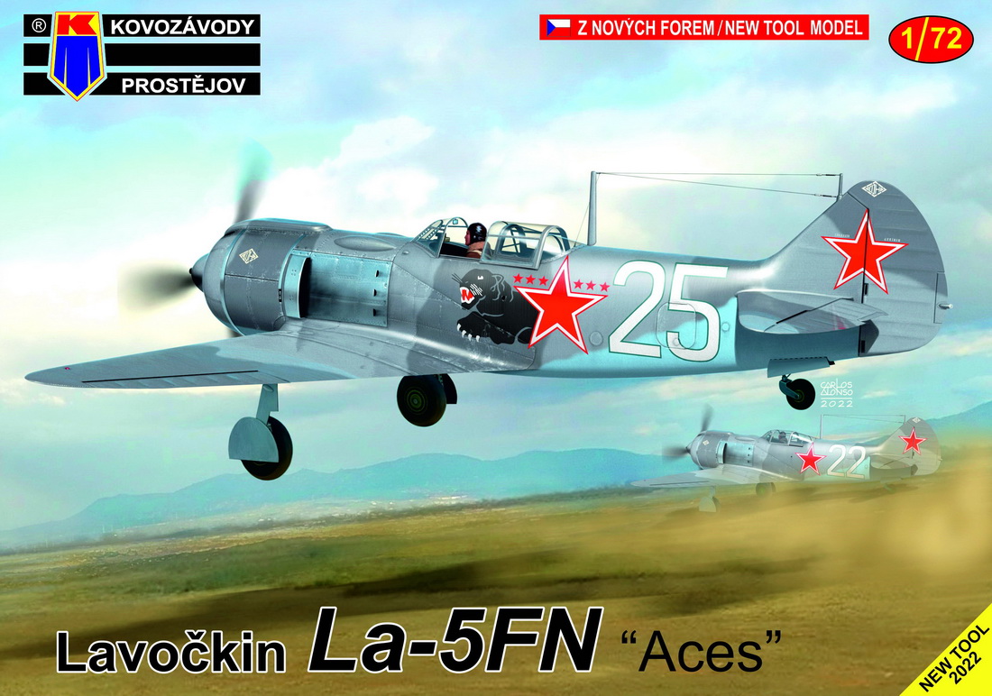 Model kit 1/72 Lavockin La-5FN 'Aces' ' (Kovozavody Prostejov)