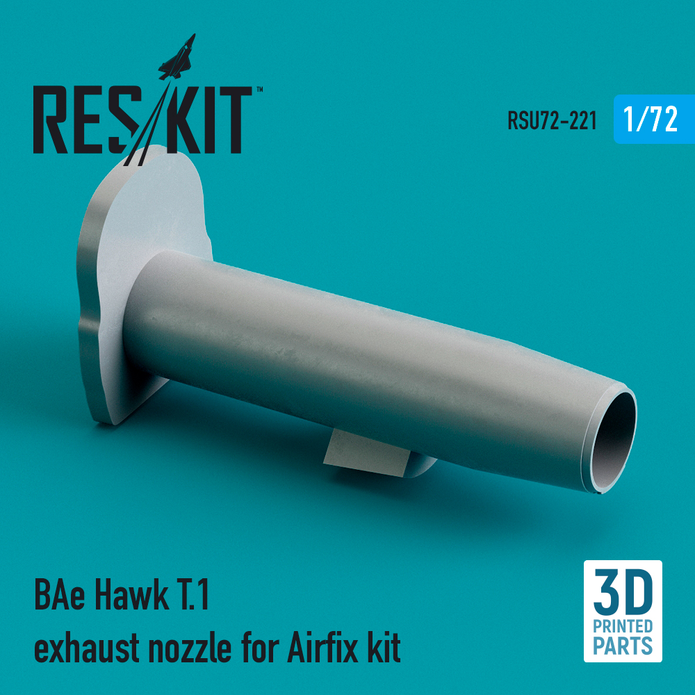 Additions (3D resin printing) 1/72 BAe Hawk T.1 exhaust nozzle (ResKit)