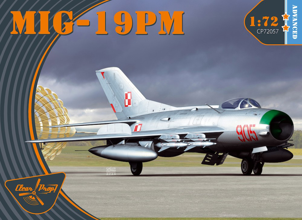 Model kit 1/72 Mikoyan MiG-19PM (Clear Prop) (damage box)