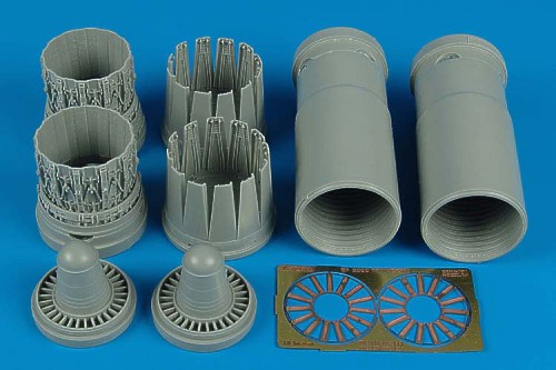 Additions (3D resin printing) 1/32 Eurofighter EF-2000A Typhoon EF 2000A late exhaust nozzles bay (designed to be used with Trumpeter kits)