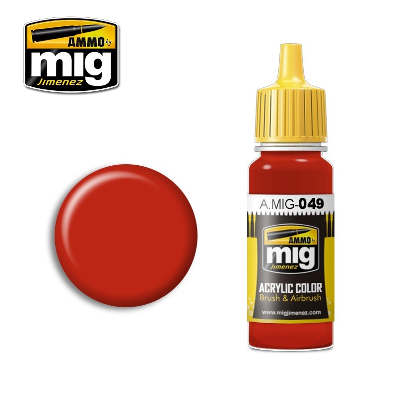 Acrylic paint RED(Ammo Mig) (17ml) 