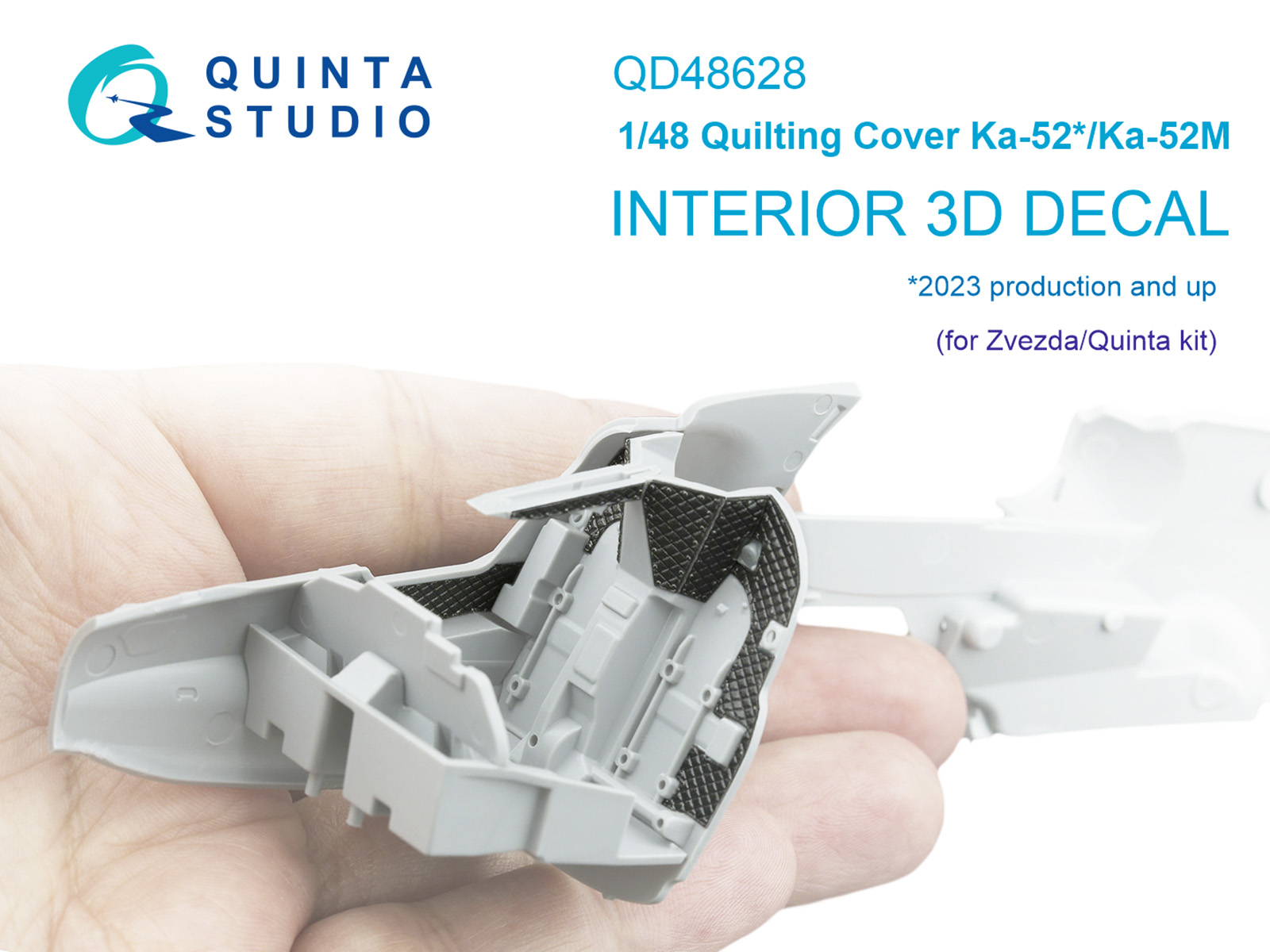 Quilting cover for Ка-52/Ka-52М cockpit (Zvezda/Quinta)