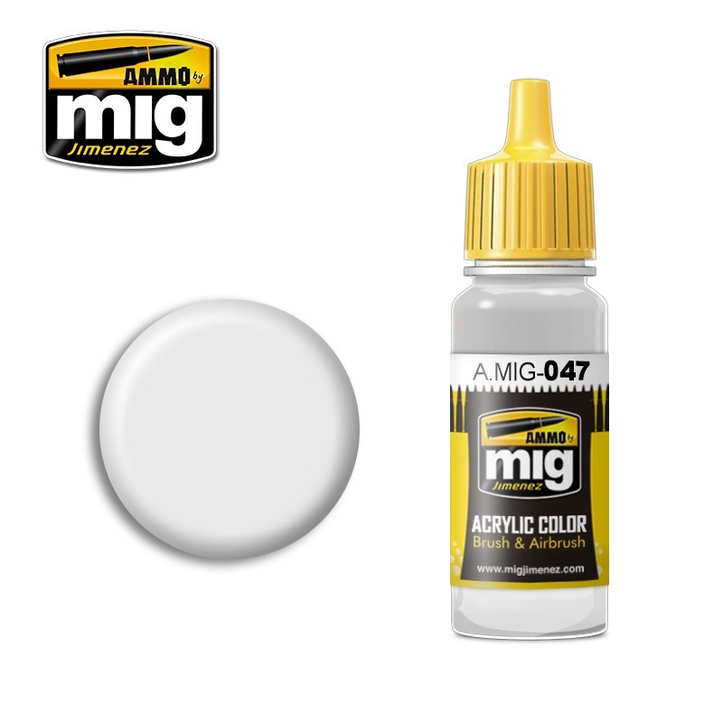 Acrylic paint WHITE (Ammo Mig) (17ml) 