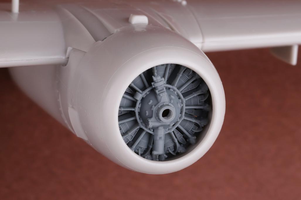 Additions (3D resin printing) 1/72 Grumman S-2F Tracker Engine & Exhaust set (designed to be used with Hasegawa kits)