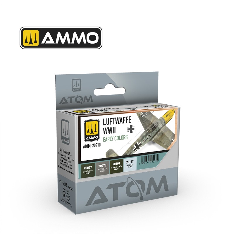 ATOM Luftwaffe WWII Early Colors Set 20 ml x 4 (Ammo Mig)