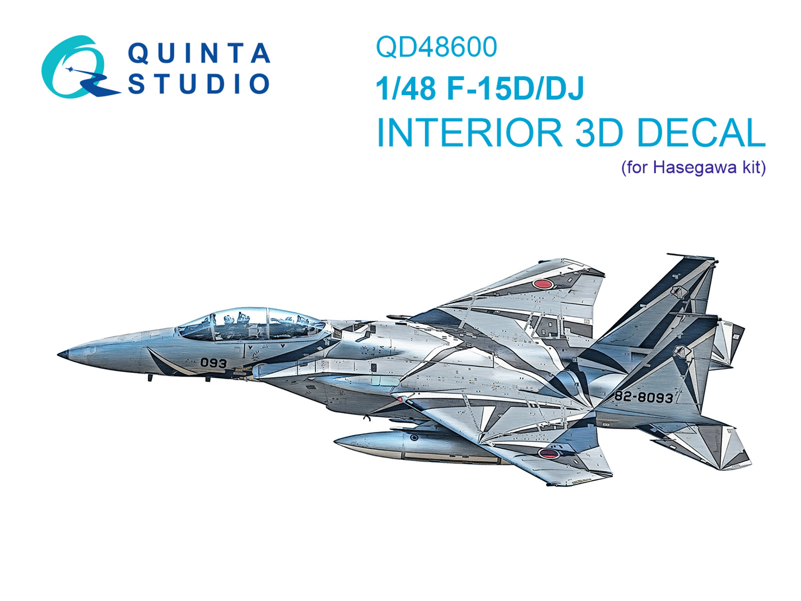 F-15D/F-15DJ 3D-Printed & coloured Interior on decal paper (Hasegawa)
