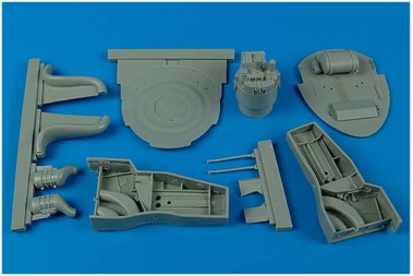 Additions (3D resin printing) 1/32 Grumman F8F-1 Bearcat wheel bay (designed to be used with Trumpeter kits)