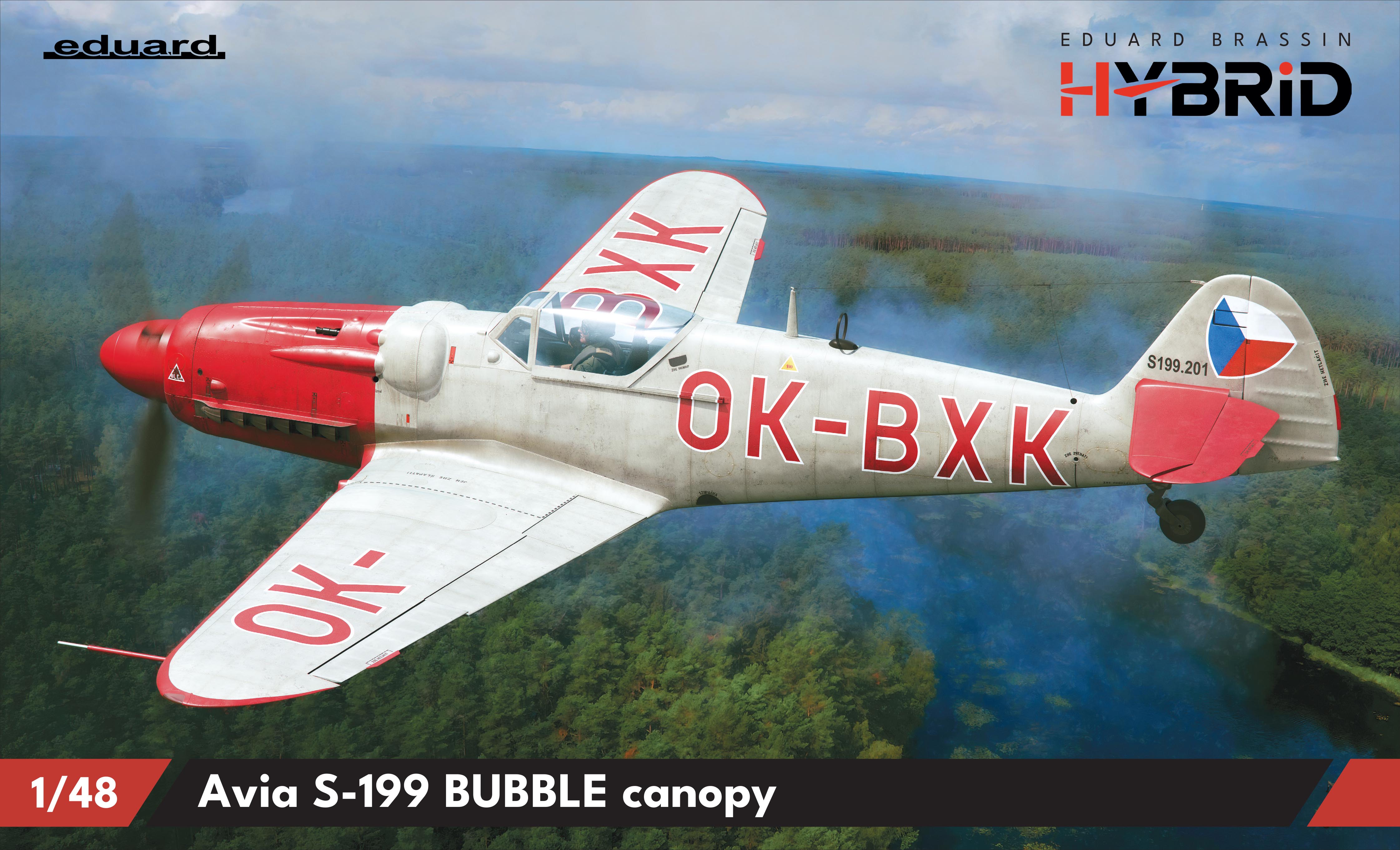Model kit 1/48 Avia S-199 bubble canopy HYBRID edition kit (Eduard kits)