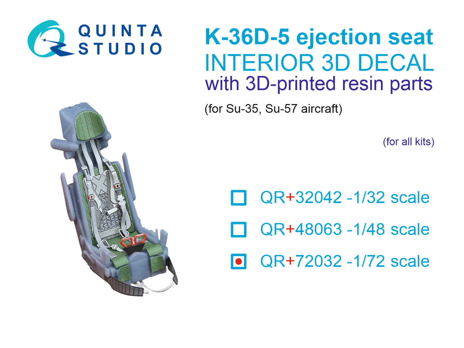 K-36D-5 ejection seat (for Su-35, Su-57 aircraft) (All kits)