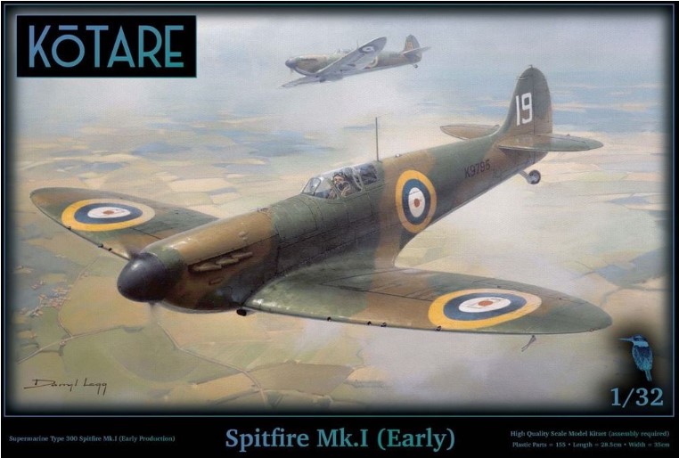 Model kit 1/32 Supermarine Spitfire Mk.I (Early) (Kotare)