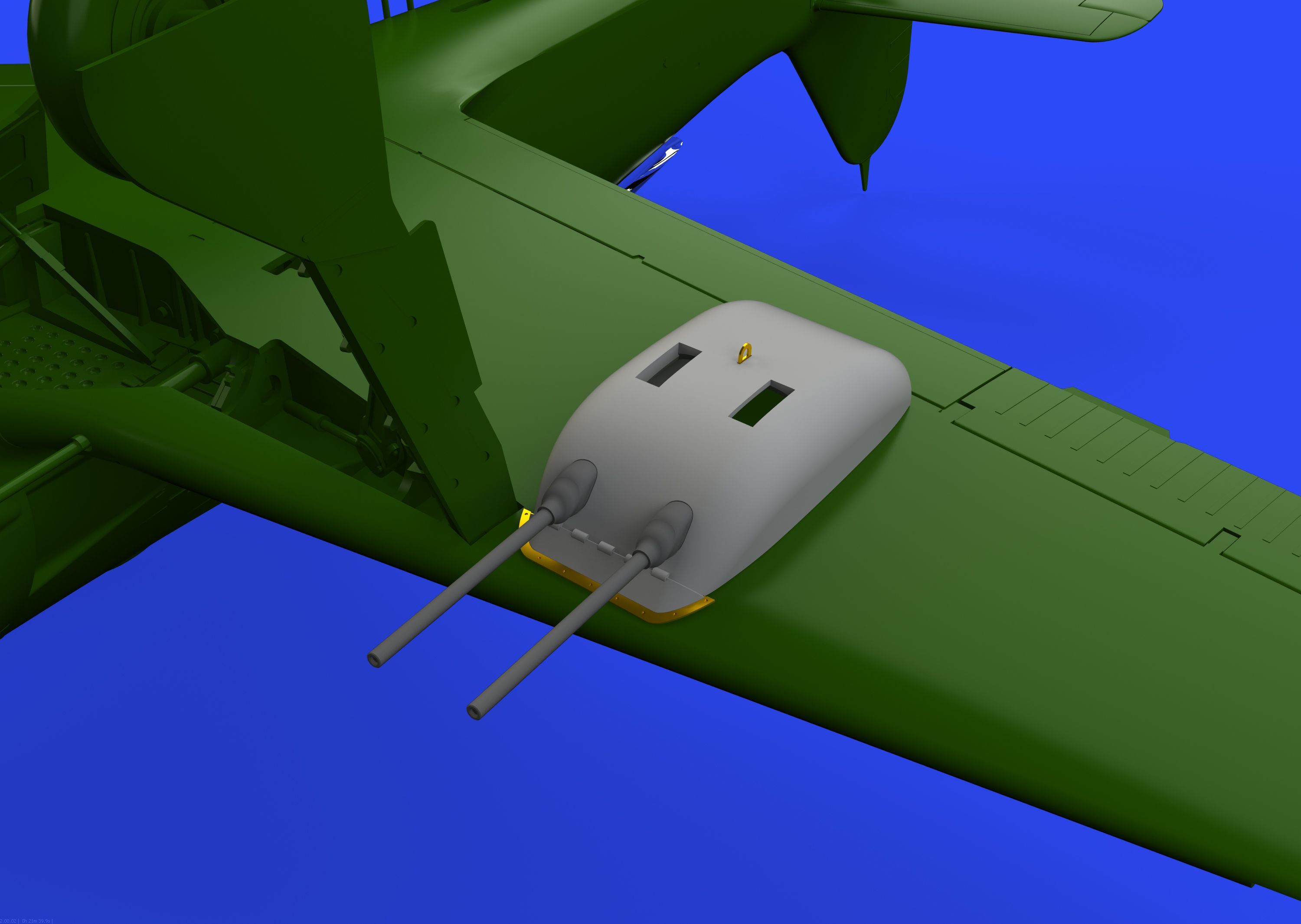 Additions (3D resin printing) 1/48 Focke-Wulf Fw-190A-5/U12 gun pods (designed to be used with Eduard kits) 