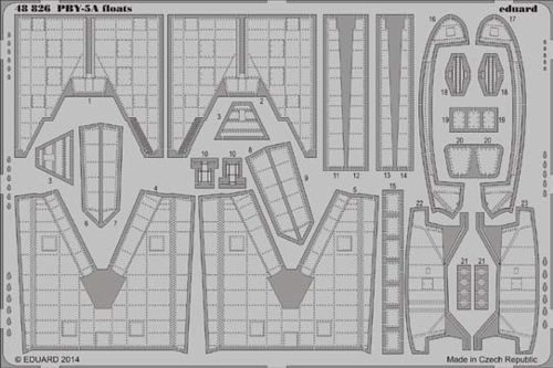 Photo Etching Kit 1/48 Consolidated PBY-5A Catalina floats (designed to be used with Eduard kits, Monogram and Revell kits)