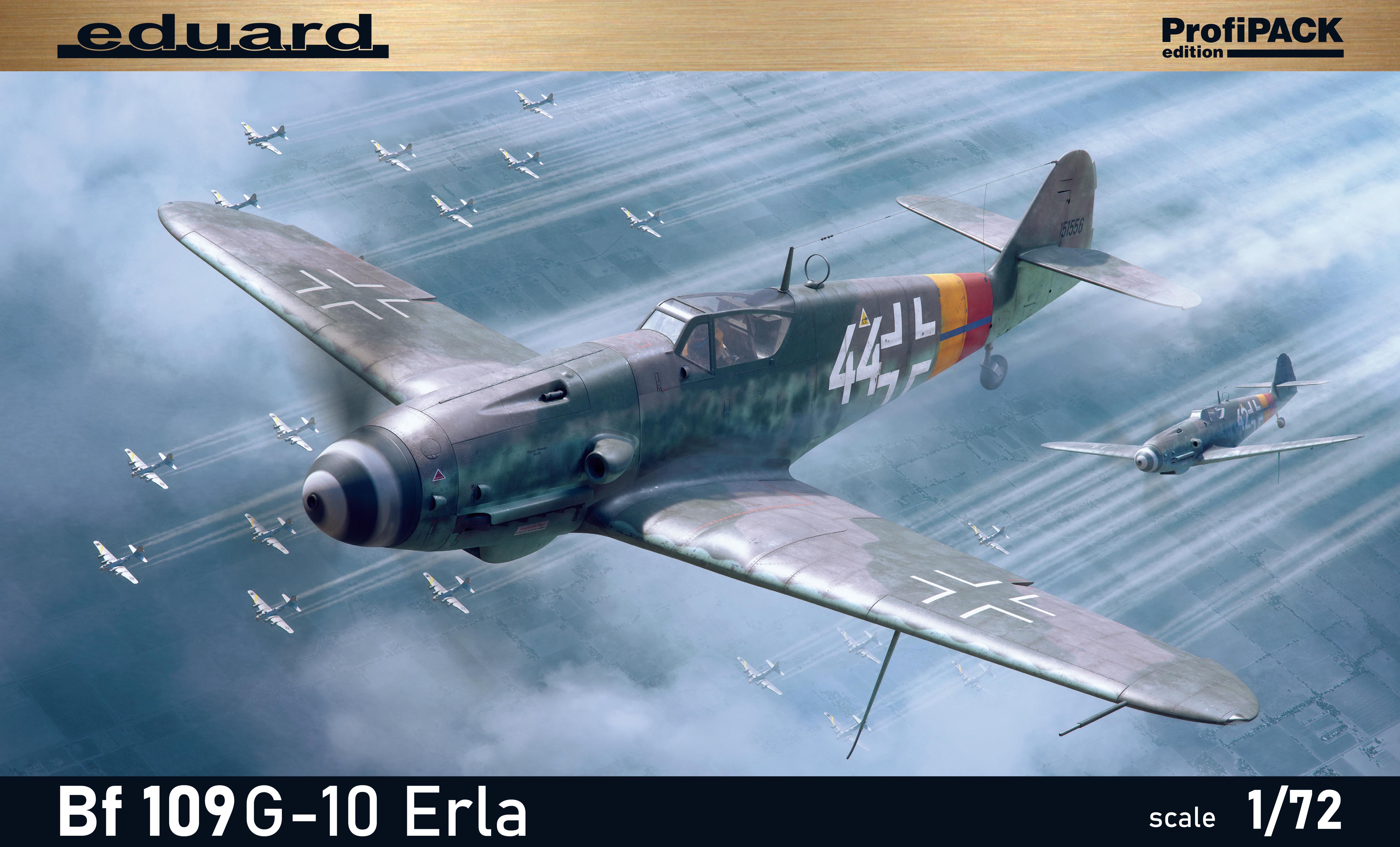 Model kit 1/72 Messerschmitt Bf-109G-10 ERLA The ProfiPACK edition  (Eduard kits)
