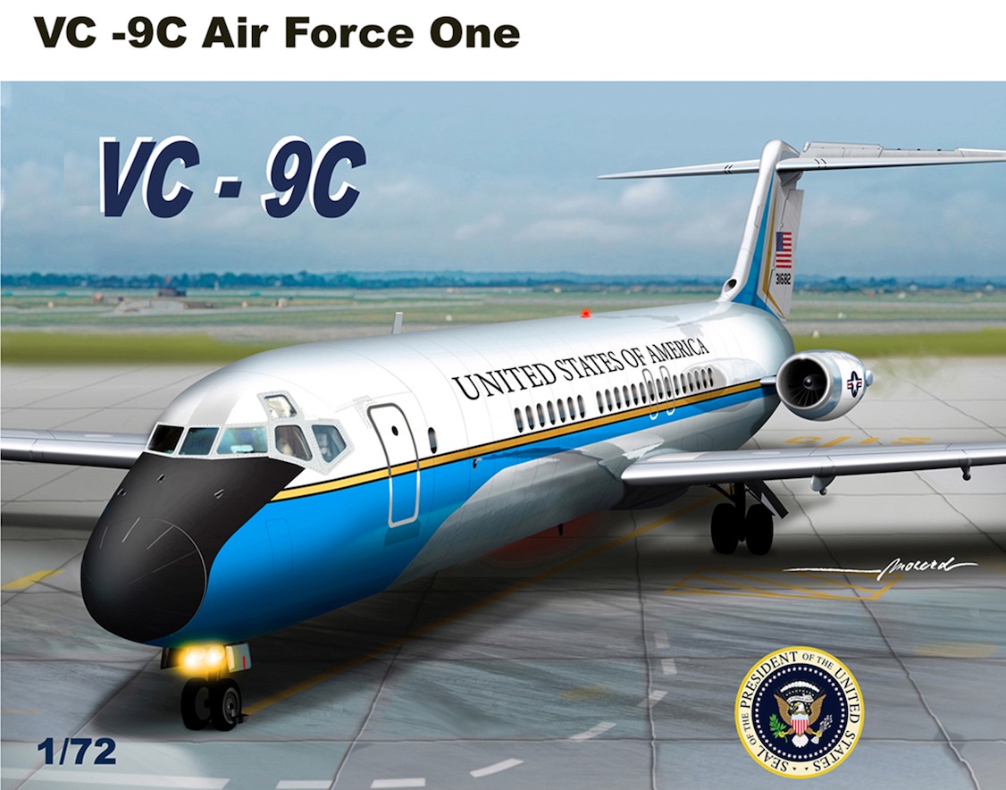 Aircraft kits 1/72 Douglas DC-9 Air Force 1 (VC-9C) (Mach 2)