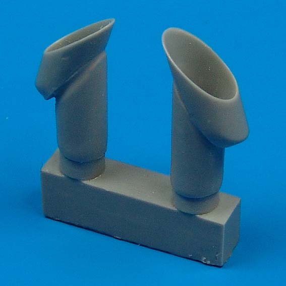 Additions (3D resin printing) 1/72 Westland Wyvern S.4 exhausts (designed to be used with Trumpeter kits)