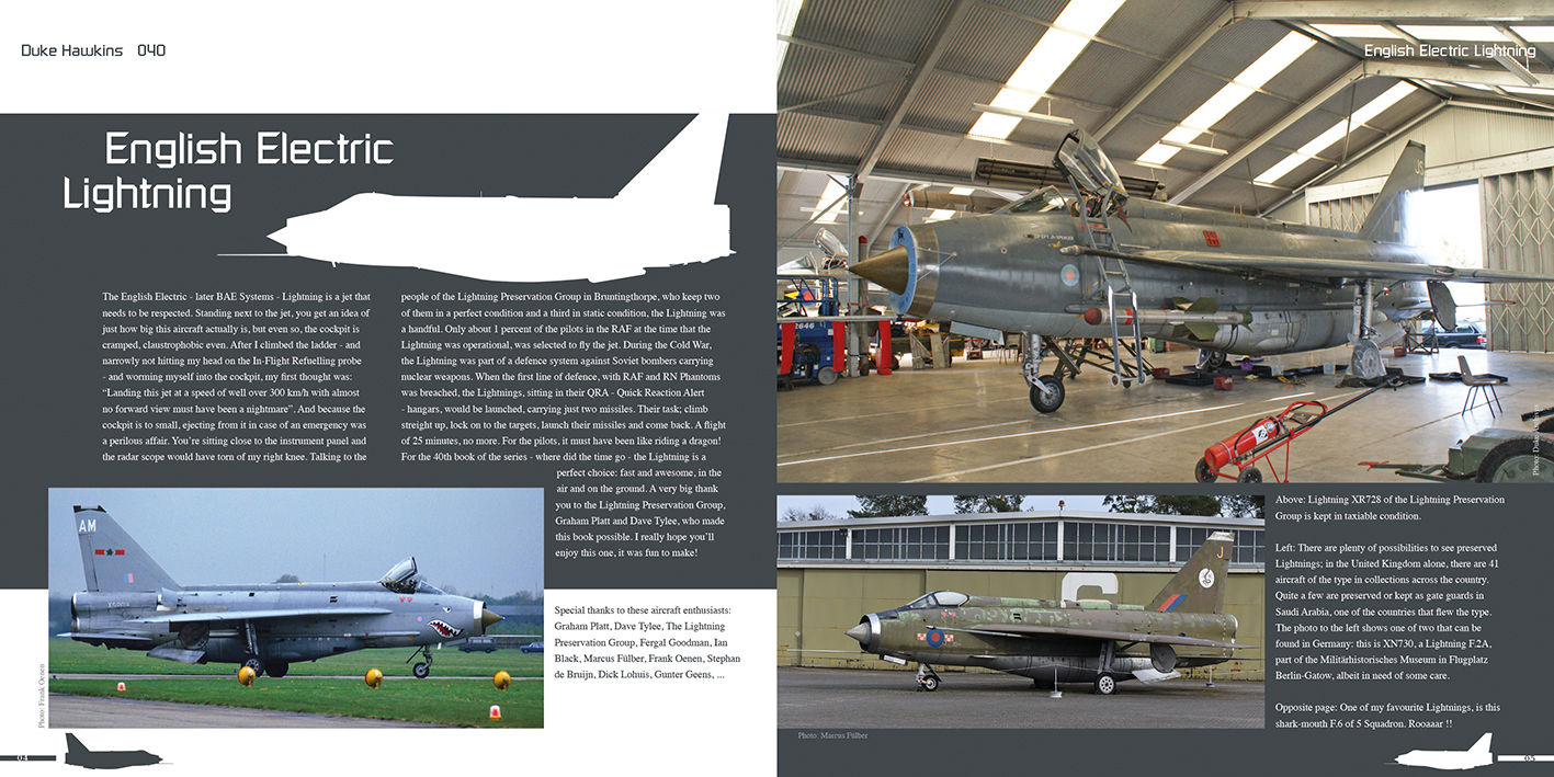 Aircraft books Duke Hawkins: BAC/EE Lightning (HMH-Publications)