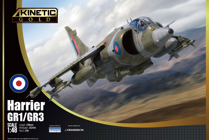 Model kit 1/48 Harrier GR1/GR3 (Kinetic Model Kits)