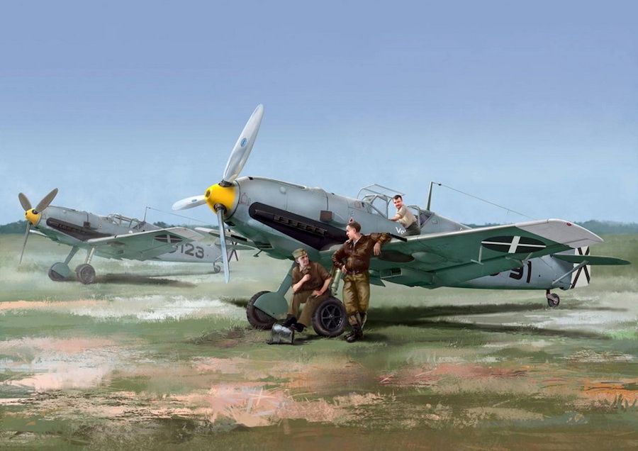 Model kit 1/48 Messerschmitt Bf-109E-1 and Bf-109E-3 Emil 'Legion Condor' double kit (Wingsy Kits)