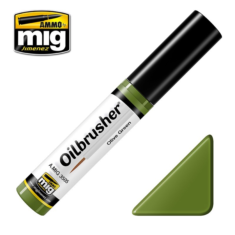 OILBRUSHER Olive Green (10mL) (Ammo Mig)