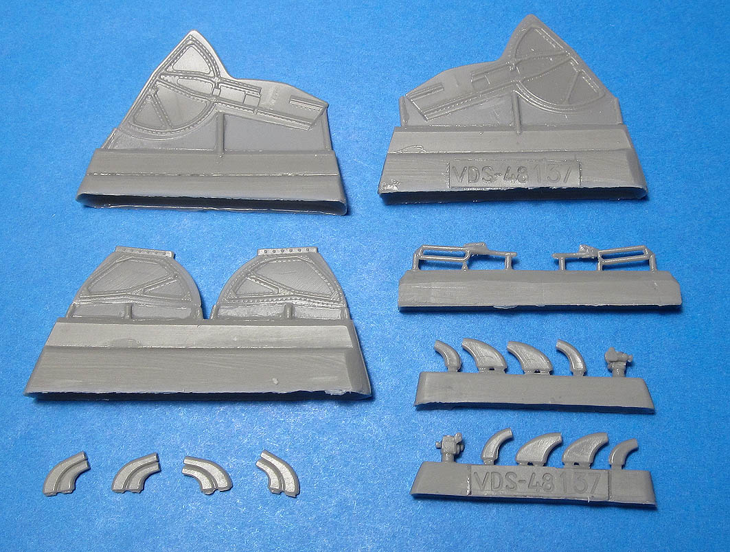 Additions (3D resin printing) 1/48 Yak-9/9T detail set (Zvezda) (Vector) 