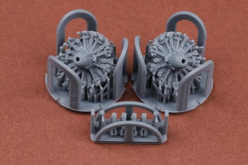 Additions (3D resin printing) 1/72 Bristol Blenheim Mk.I/Mk.IV (Mercury) engine set (designed to be used with Airfix kits)